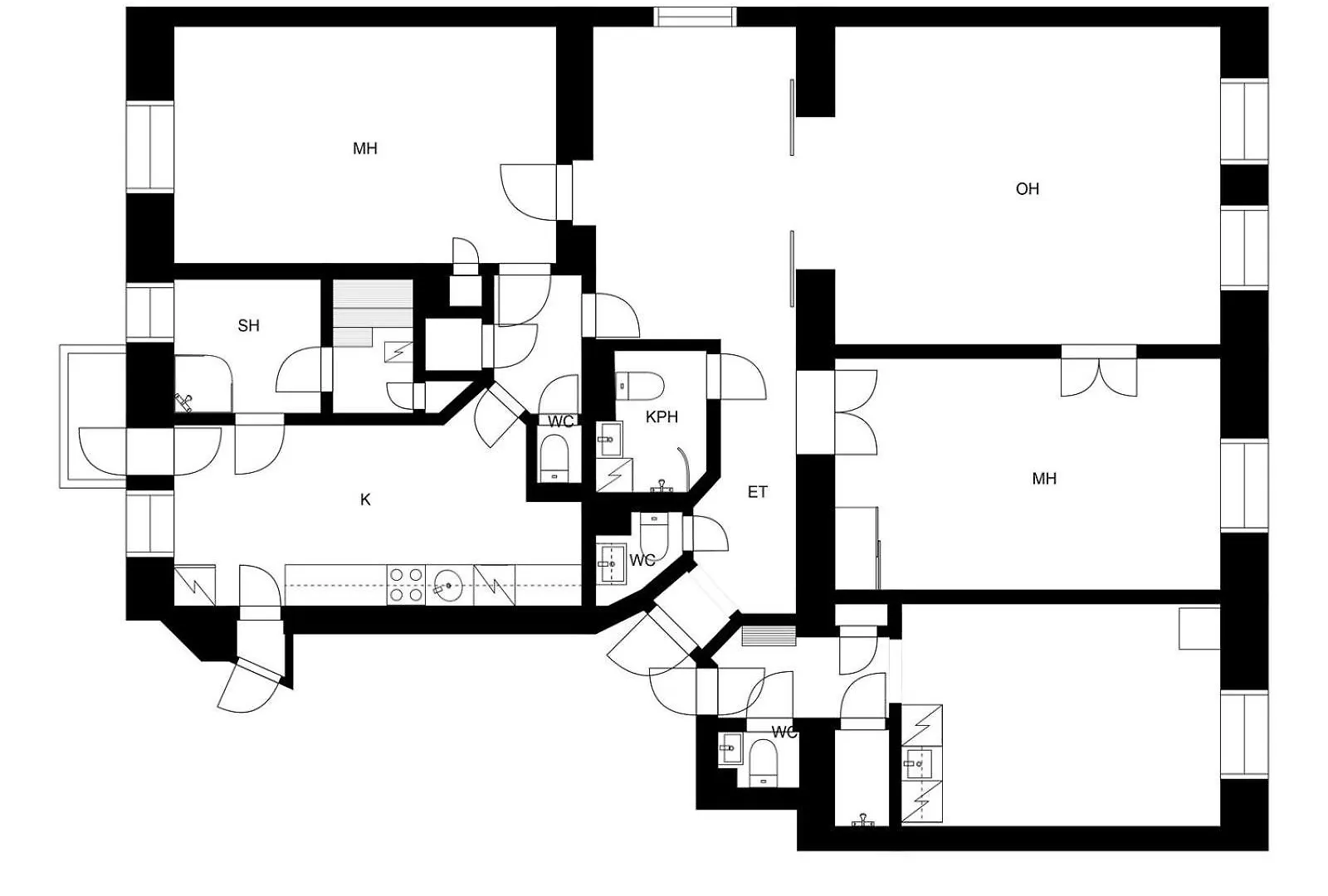 2Ndhomes 142 Sqm Top Floor 4 And 1 Room Apartments With Sauna And Balcony In The Center Of Хельсинки